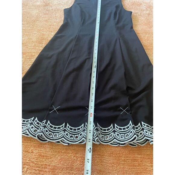 NWOT TALBOTS EMBROIDERED PONTE FIT & FLARE DRESS - Picture 4 of 10